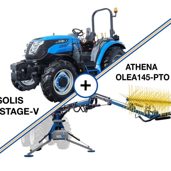 SOLIS S60 STAGE V + ATHENA OLEA145-PTO- COMBO SALES|ΤΡΑΚΤΕΡ ΗΜΙ-ΣΤΑΝΤΑΡΤ | 4X4 | 3067CC